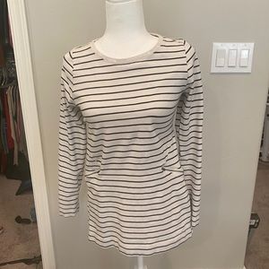 Striped long sleeve tunic